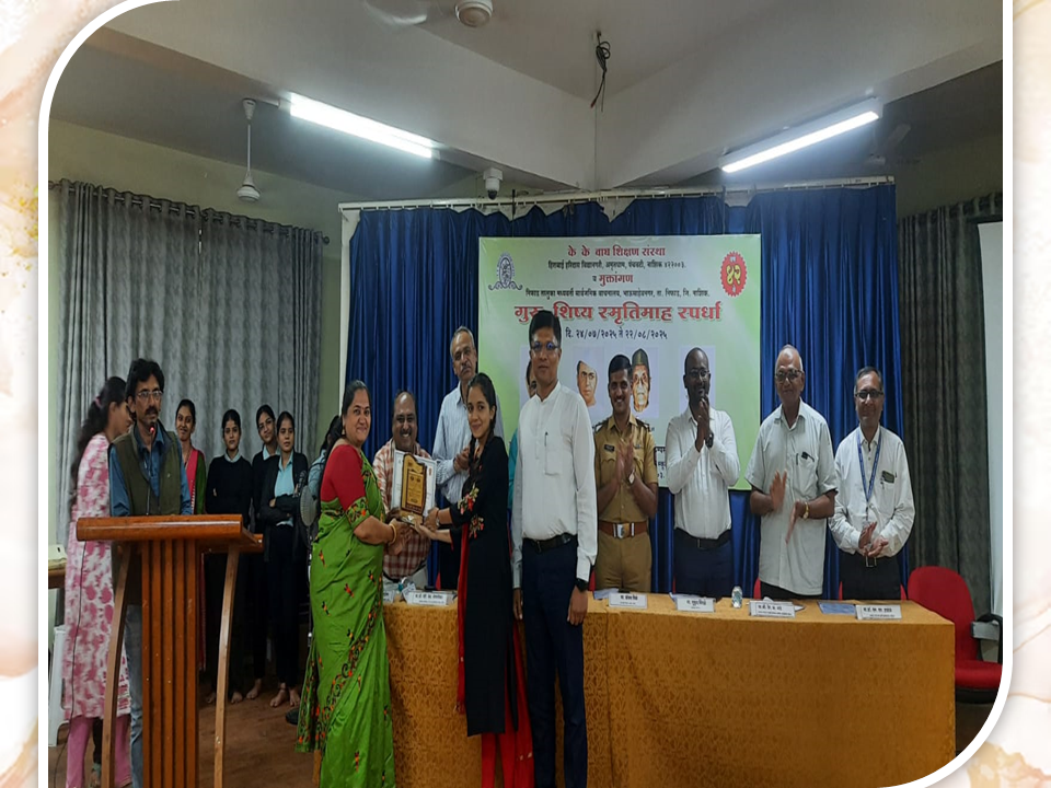 Ms Samiksha kare class 9th  -  1st  prize in Ekpatri Natya Competition .